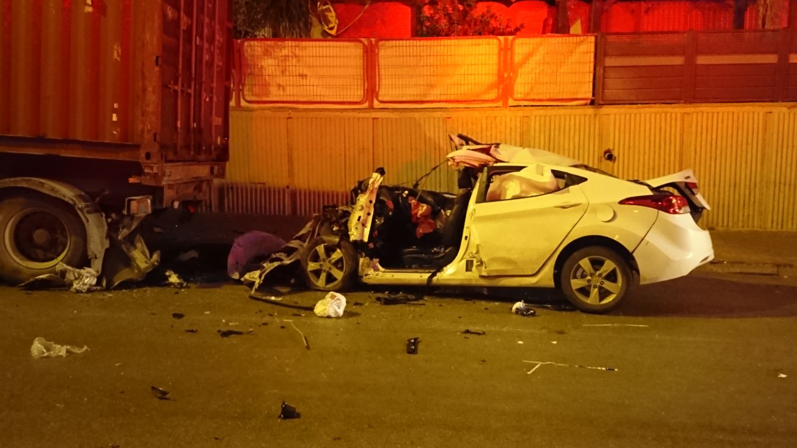 זירת התאונה (צילום: תיעוד מבצעי מד''א)