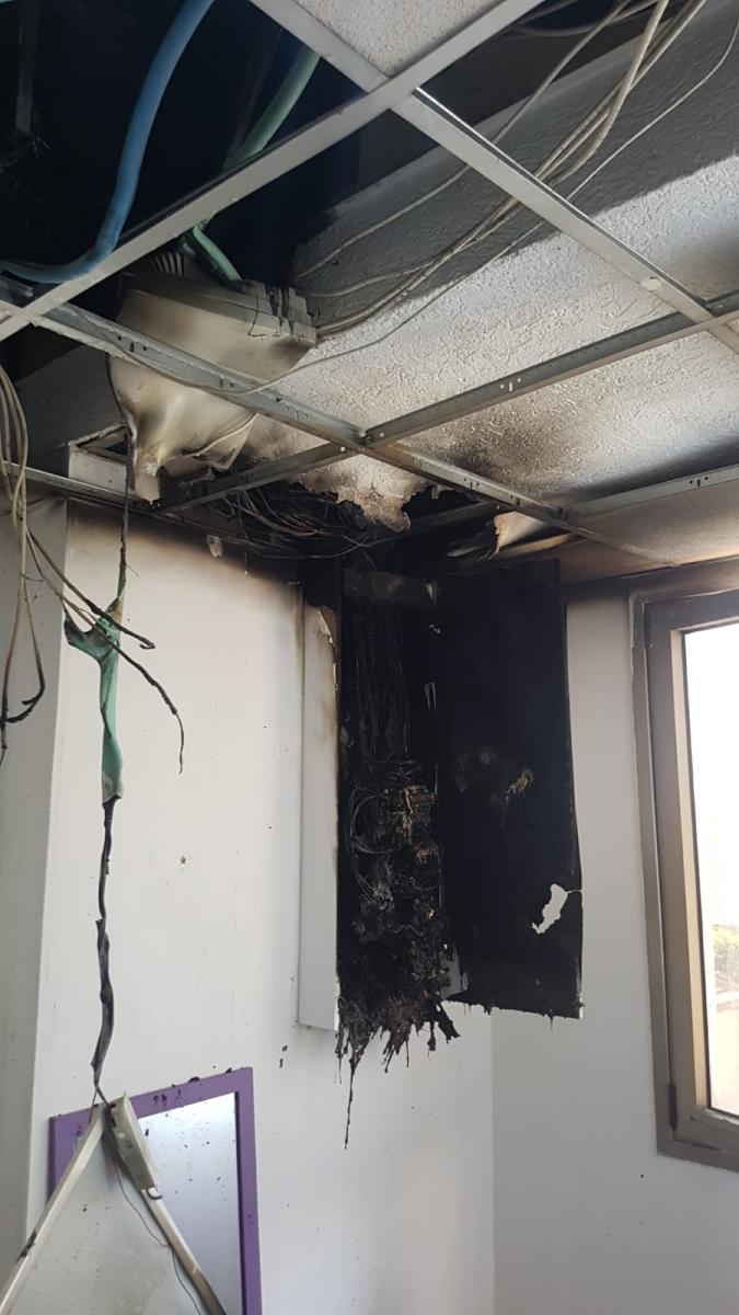 זירת הדליקה (צילום: כיבוי והצלה נגב)