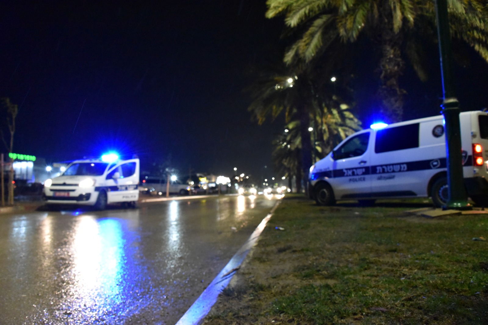 צילום מהזירה (דוברות המשטרה)