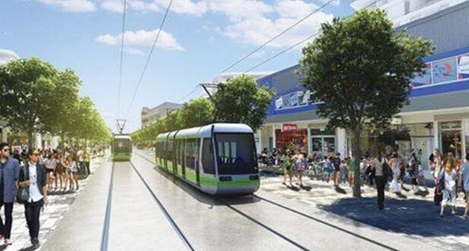 רכבת קלה בבאר שבע. מהלך לטווח הרחוק (צילום: יח''צ)