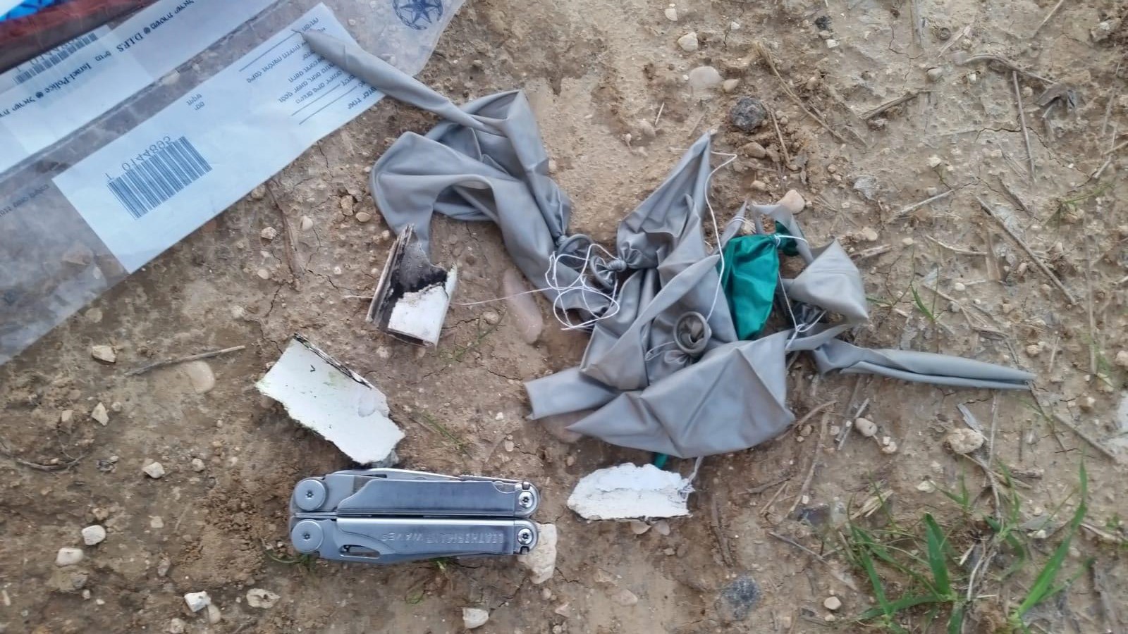 זירת האירוע (צילום סלולרי ללא קרדיט)