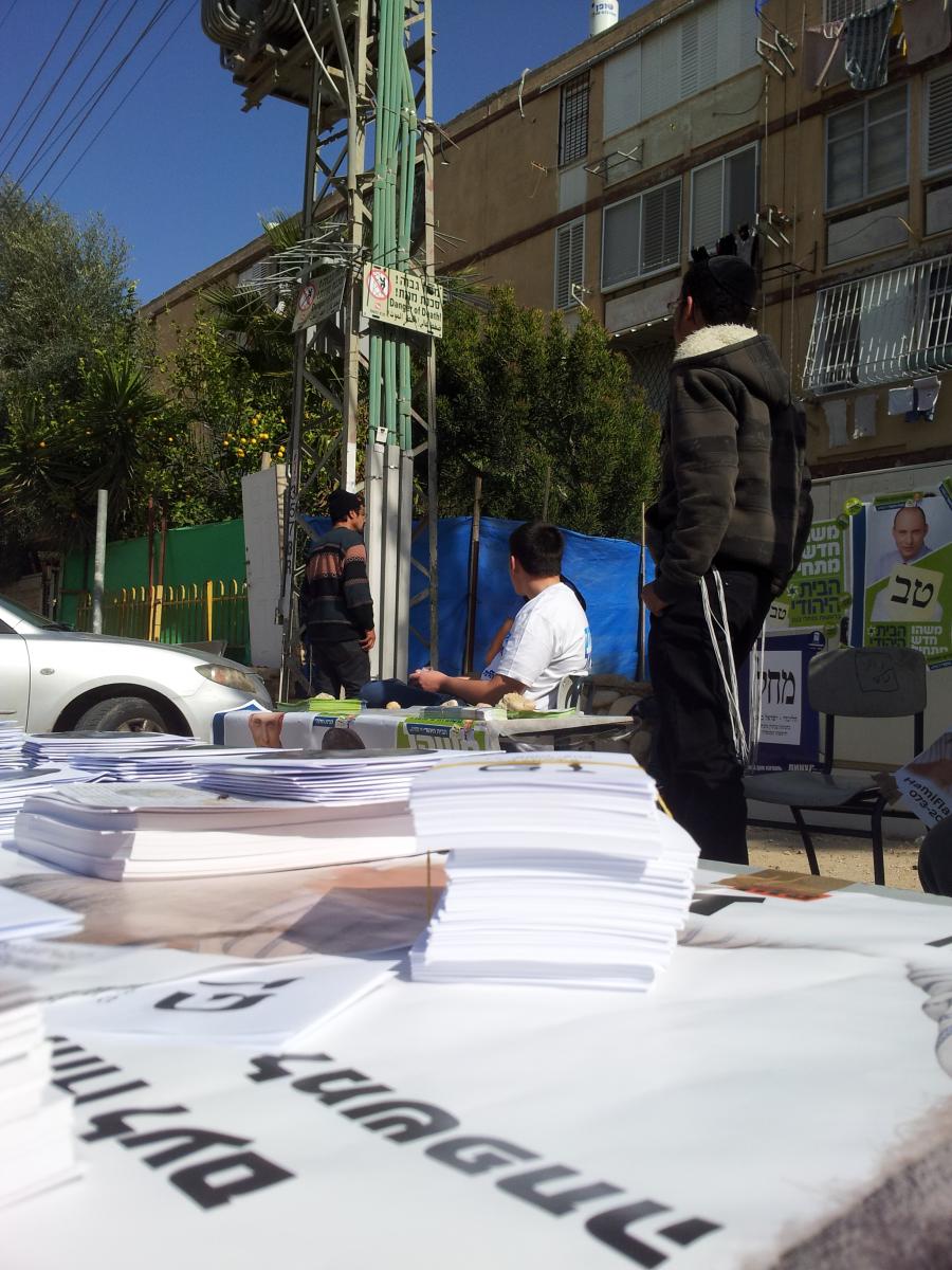 בחירות לכנסת, 2013 (צילום: דני בלר)