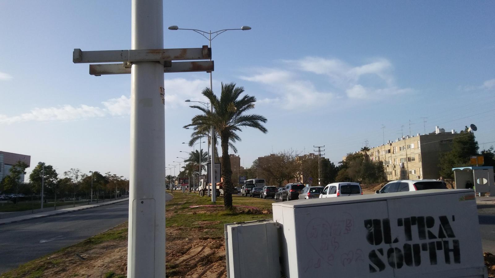 דרך טוביהו אחרי הצהריים. פקק תנועה (צילום: דני בלר)