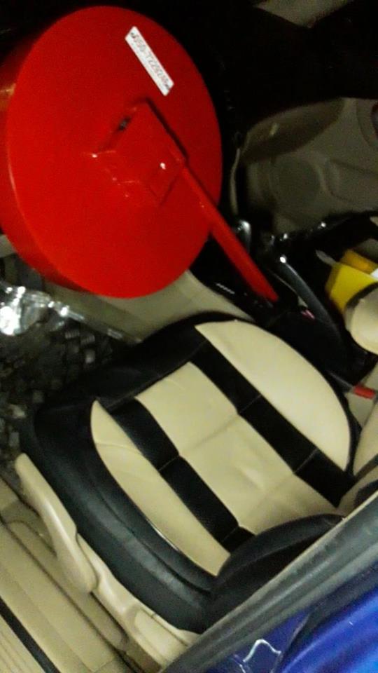 מנסים להתגונן בבאר שבע: מגן הגה שהותקן בהונדה (רשת חברתית)