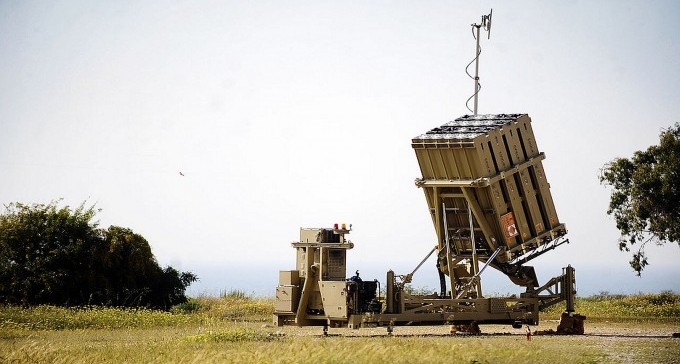 מערכת כיפת ברזל באחד היישובים בדרום (צילום: דובר צה''ל)