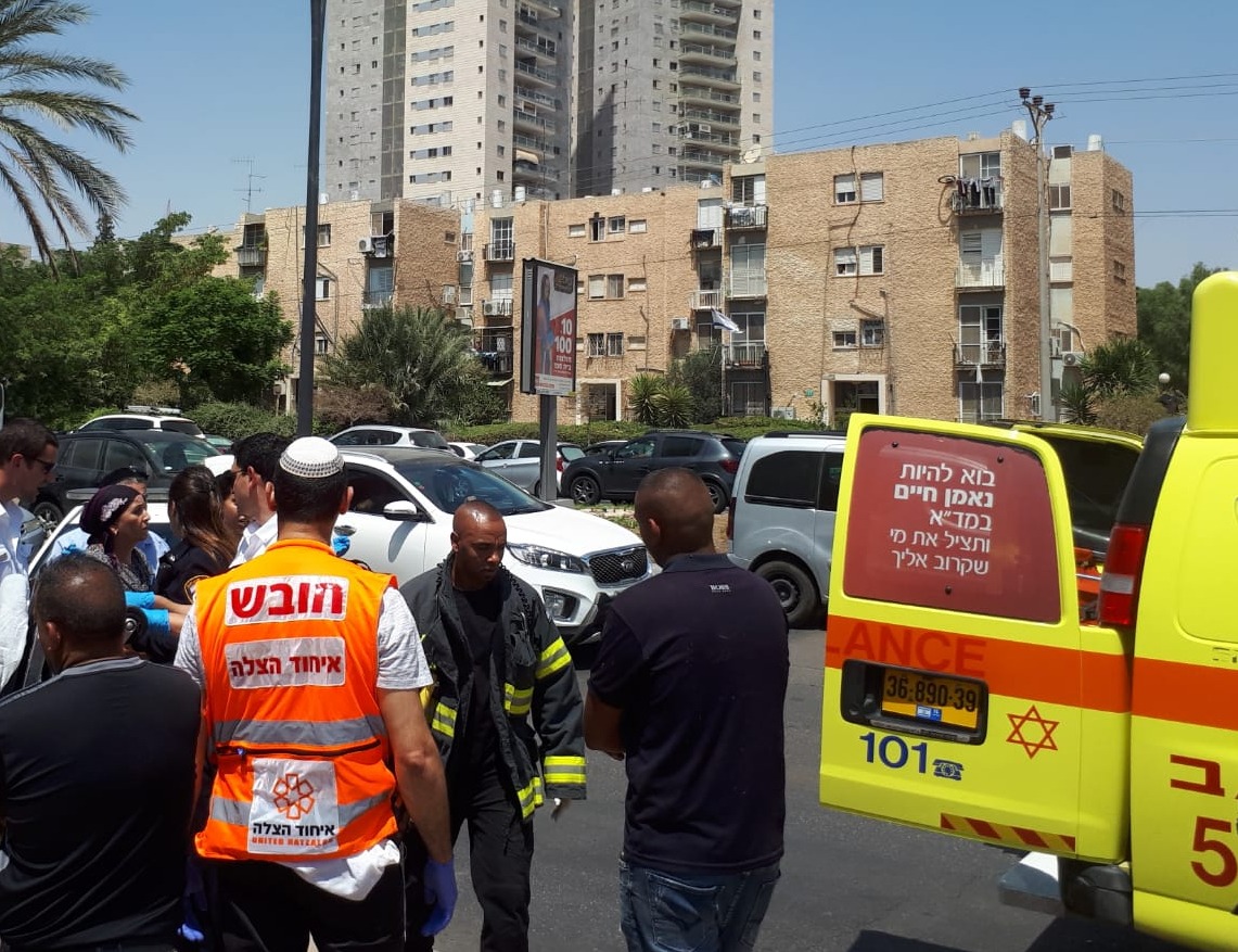 כוחות ההצלה בזירת האירוע (צילום: דוברות איחוד הצלה)