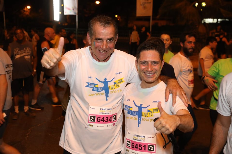 עם ראש עיריית באר שבע, רוביק דנילוביץ' (צילום: פייסבוק אישי)