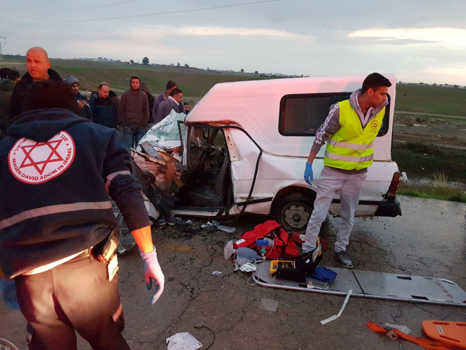 ניסיונות החילוץ (צילום: תיעוד מבצעי מד''א)