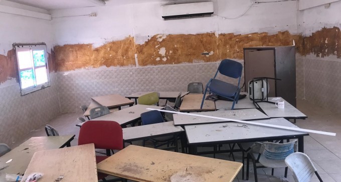 כך נראית כיתה בפזורה בנגב (צילום: צבי תקשורת)