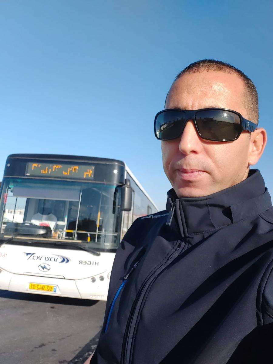 יונס אבו ג'מעה, יו''ר וועד עובדי דן ב''ש (צילום עצמי)