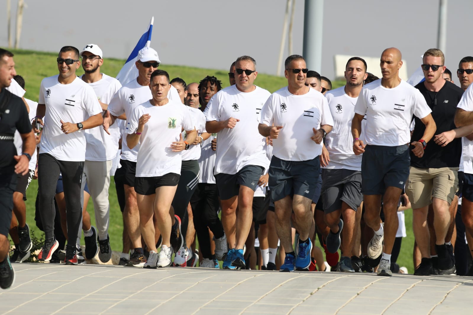 מירוץ המפקדים: הרמטכ''ל וראש עיריית באר שבע משתתפים באירוע (צילום: דיאגו מיטלברג)