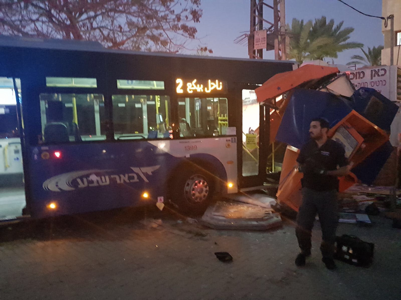 זירת האירוע (צילום: דוברות המשטרה)