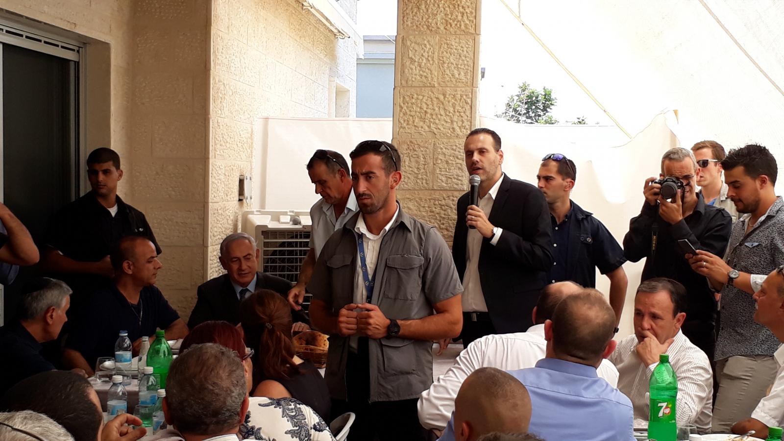 בנימין נתניהו, בפלח 7 באר שבע (צילום: אירית אסרף ברנז'ה news)