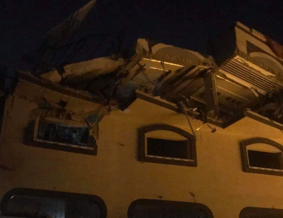 הבית בו חוסל אל-עטא (צילום שפורסם ברשתות העזתיות)