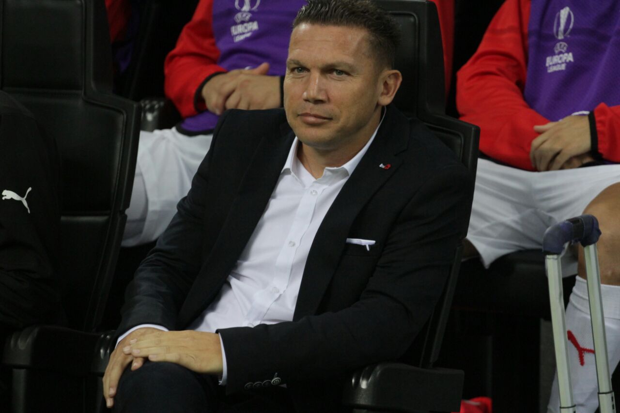 ברק בכר: ''אנחנו לא שוכחים שאחרי שניצחנו את סלטיק (0-2 בטרנר) היה לנו קשה מול הפועל תל אביב בליגה (0-0 במושבה)'' (צילום: בן בודה)