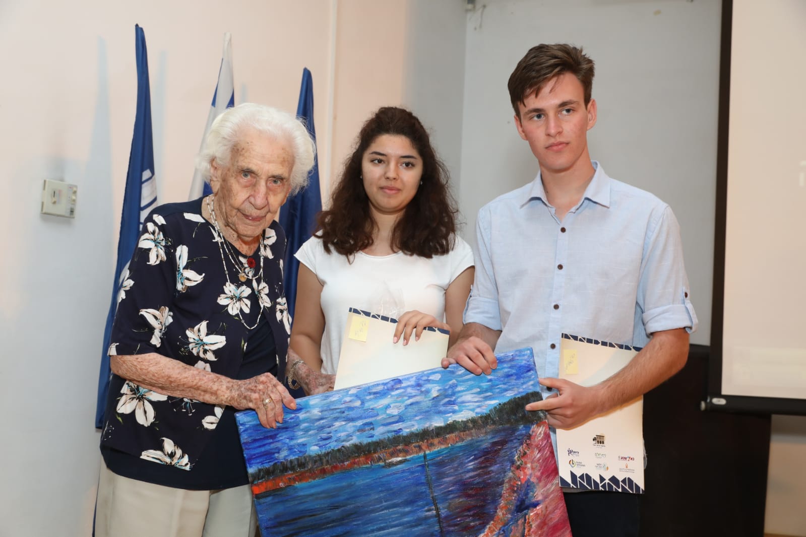 ד''ר ויאולה טרק, שהייתה הרופא המחוזית וחגגה לא מכבר את יום הולדתה ה-103 (צילום: עיריית באר שבע)