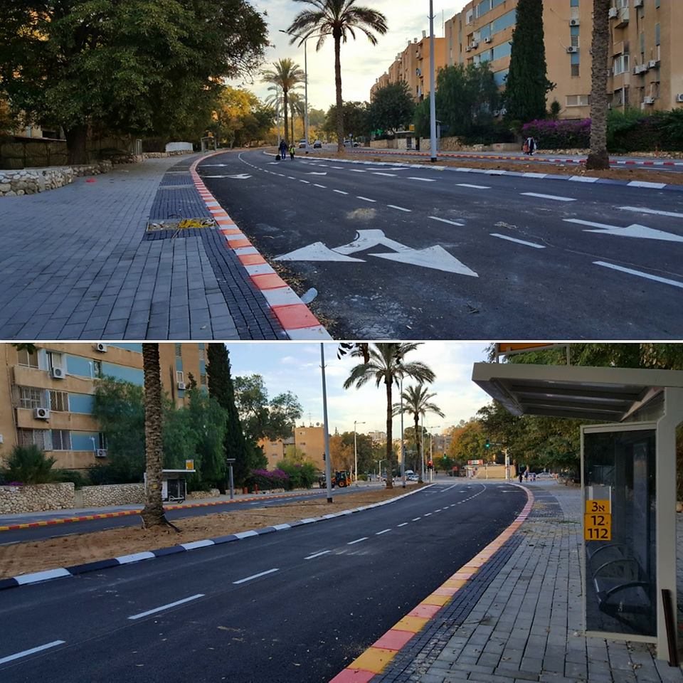 יש גם בשורות טובות השבוע: דרך מצדה נפתחה לתנועה (צילום: עיריית באר שבע)