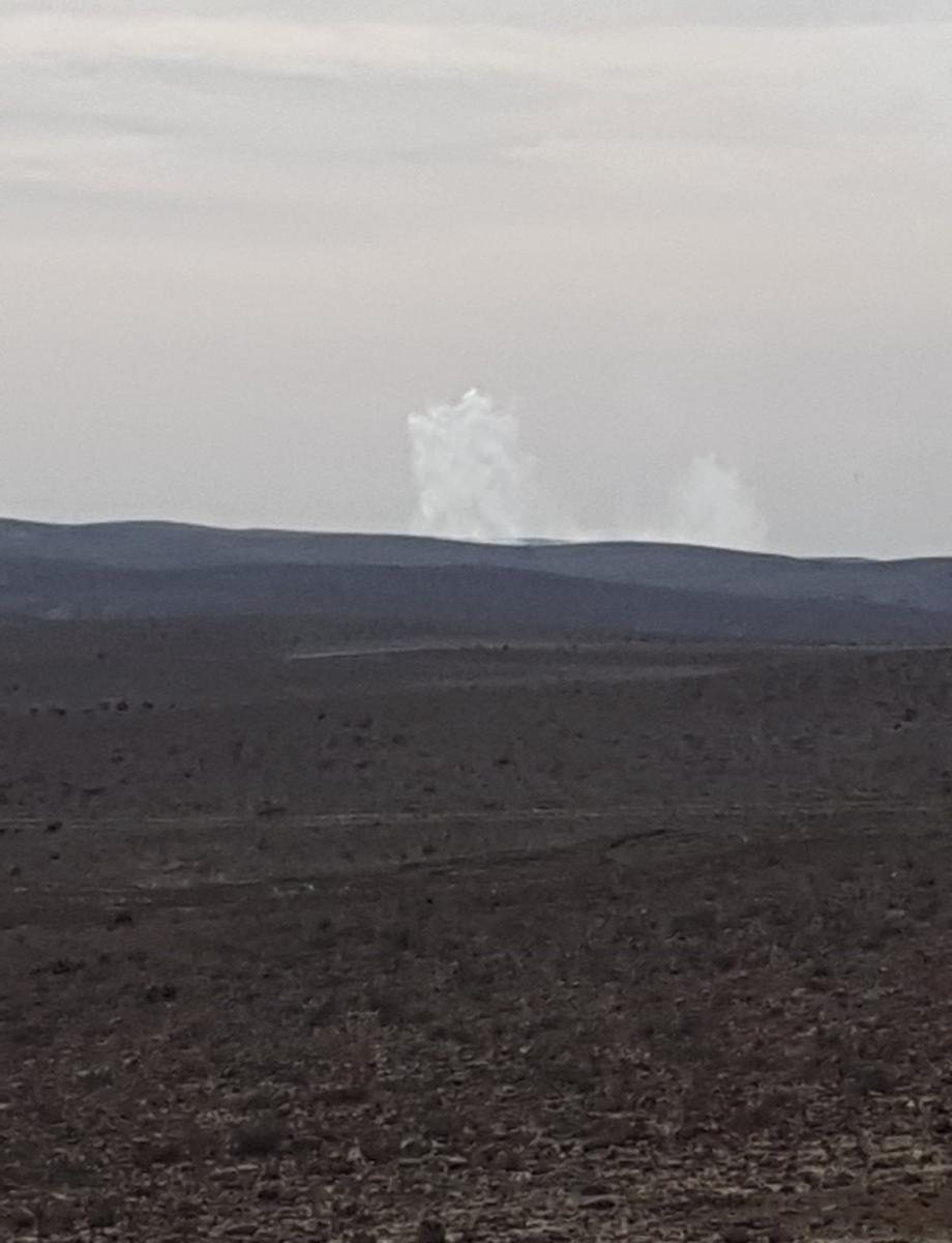 פיצוץ שבוצע לאחרונה בקמת בקע (צילום: עו''ד מאיסאנה מוראני, מתוך אתר עדאלה)