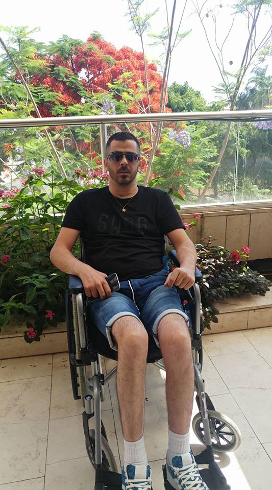 חן קדוש במהלך השיקום. נפגע בתאונה בבית בו גר (צילום: פייסבוק אישי)