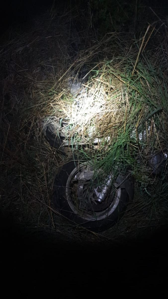 האופנוע ששימש את הפלסטינים (צילום: דוברות מג''ב)