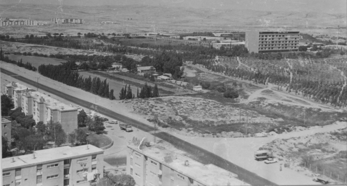 באר שבע בשנות ה-60, בניה נמוכה ודירות בזיל הזול (צילום: ישי גוריון / CC BY 3.0)