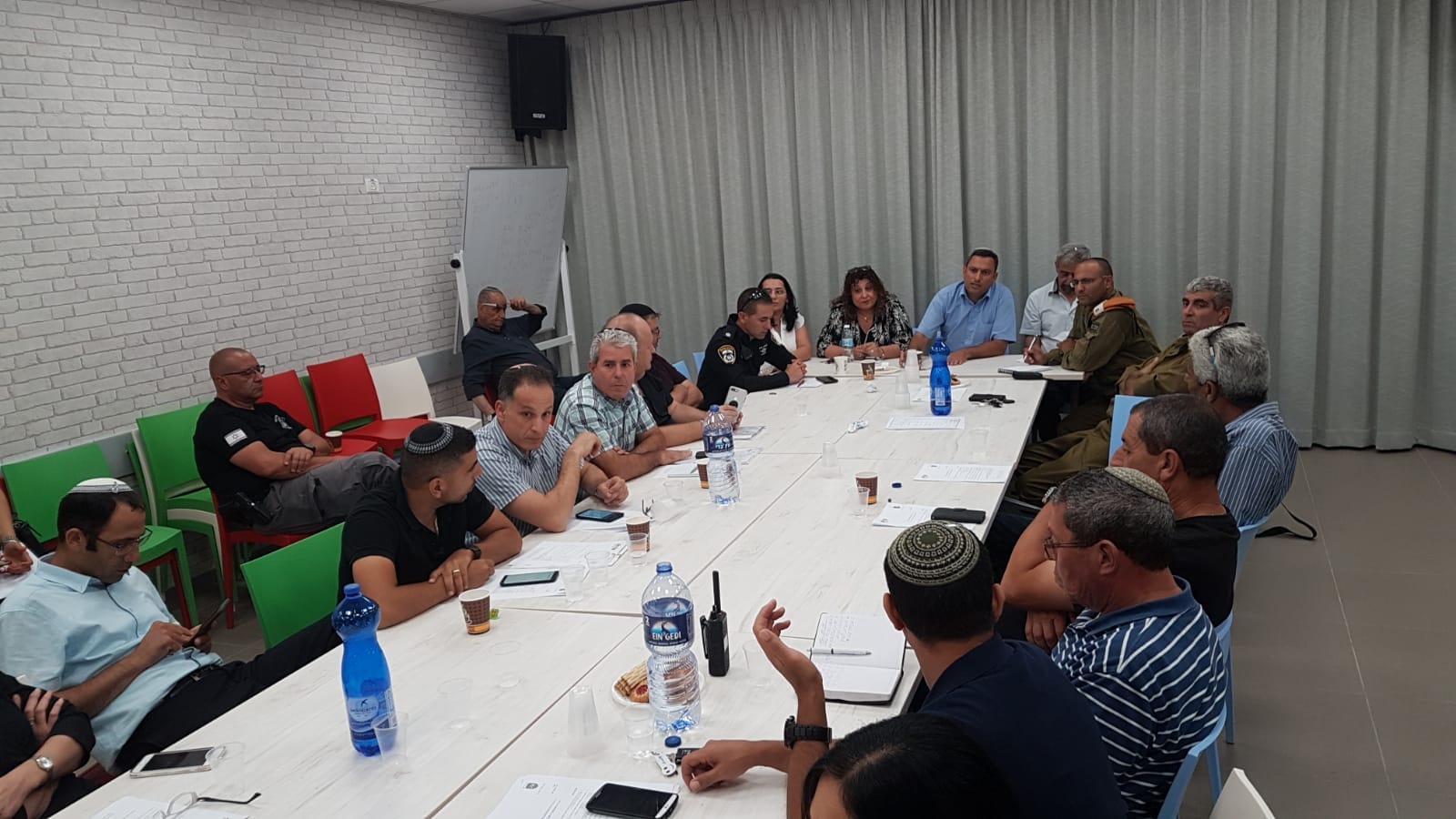 הערכת מצב הערב, בעיריית שדרות (צילום: דוברות שדרות)