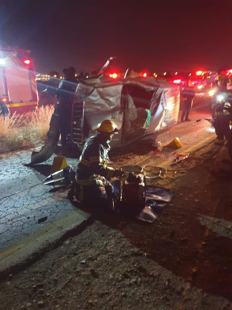 זירת התאונה (צילום: תיעוד מבצעי כיבוי והצלה)