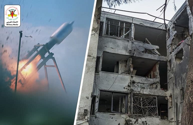 בחשבון הטלגראם של שריעא אל קודס מאיימים בירי (צילום מתוך חשבון הטלגראם של ההארגון העזתי)