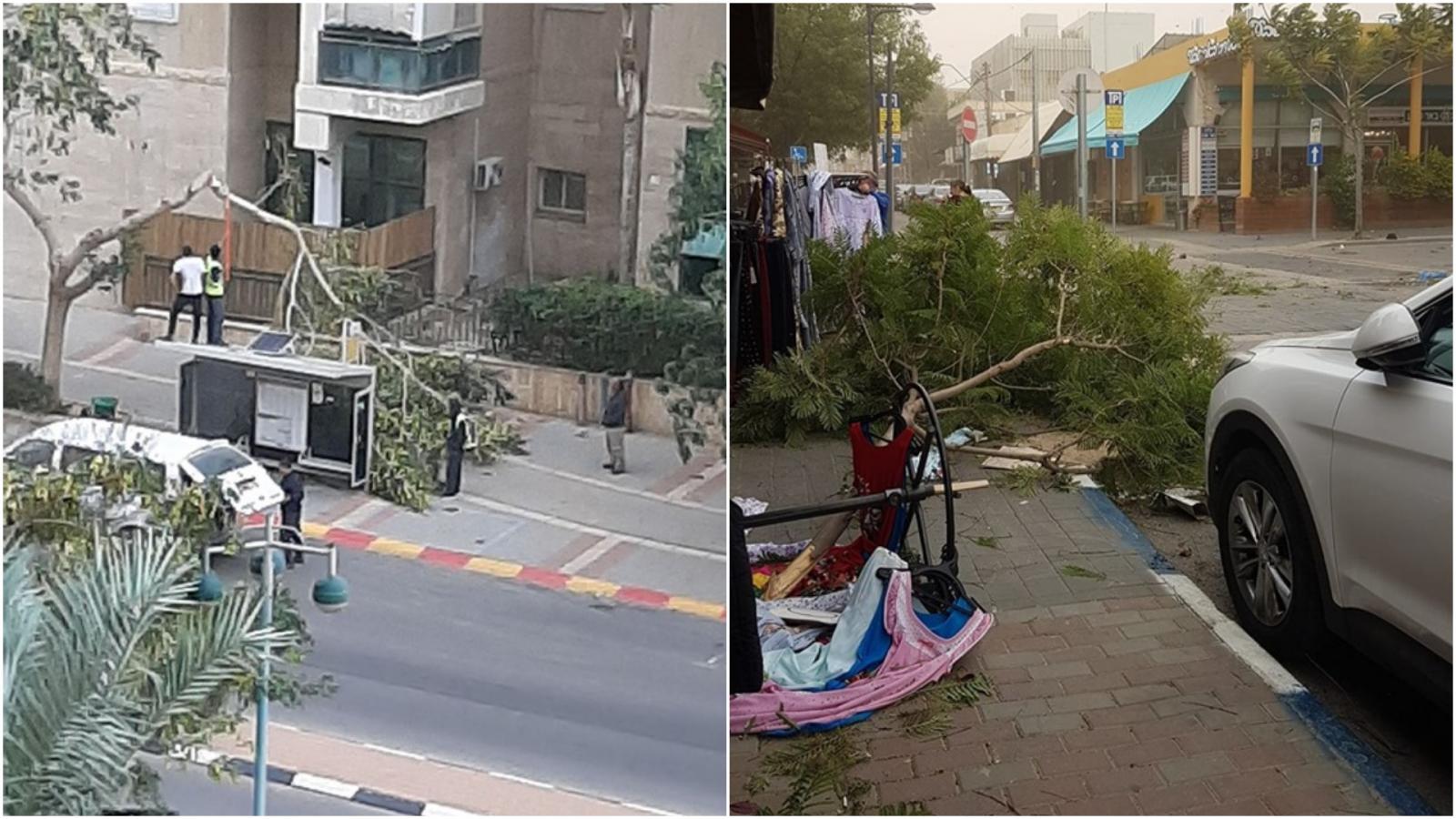 נזקים בשכונות בבאר שבע (צילום: באר שבע ביחד)