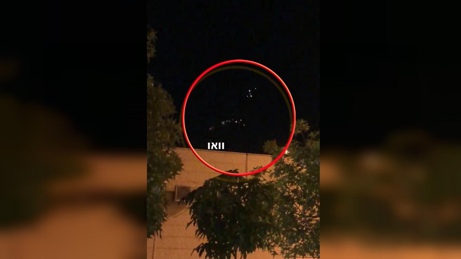 ירי על עוטף עזה (צילום: מועבר בוואצאפ)