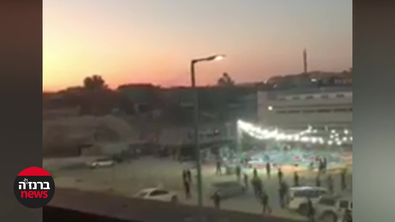 הירי ברחוב סלאח א-דין (צילום מסך מתוך סרטון שרץ בטלגרם)