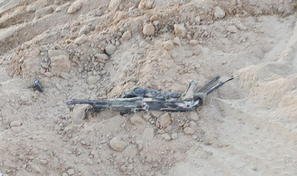 אחד מכלי הנשק בזירת העימות (צילום: דובר צה''ל)