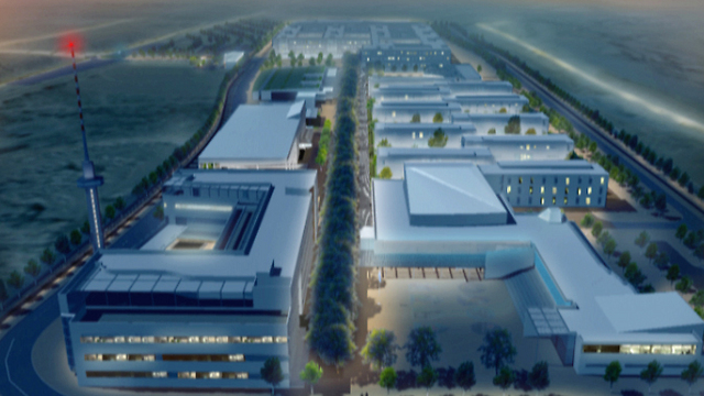 הדמיה של קריית המודיעין בבאר שבע. בינתיים, זה ישאר על הנייר (הדמיה: משרד הביטחון)