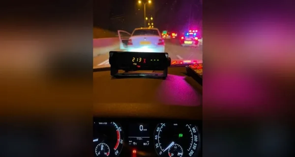 נהג מרמת חובב נסע ב-213 קמ''ש