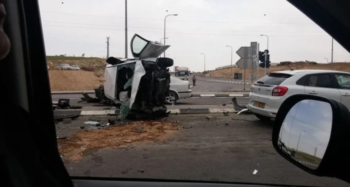 תאונה קשה סמוך לצומת תל ערד