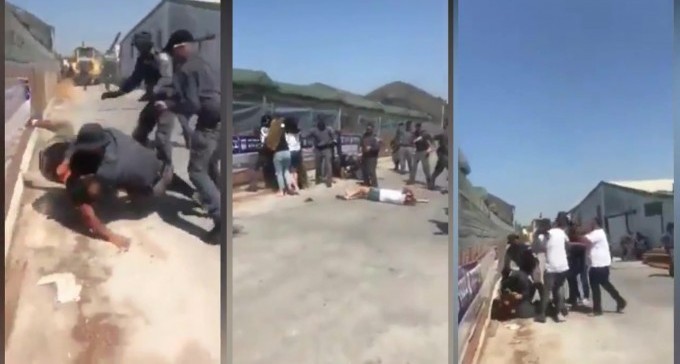 צפו בפינוי אלים במושב בדרום: שוטרי יס''מ היכו וגררו נשים וגברים
