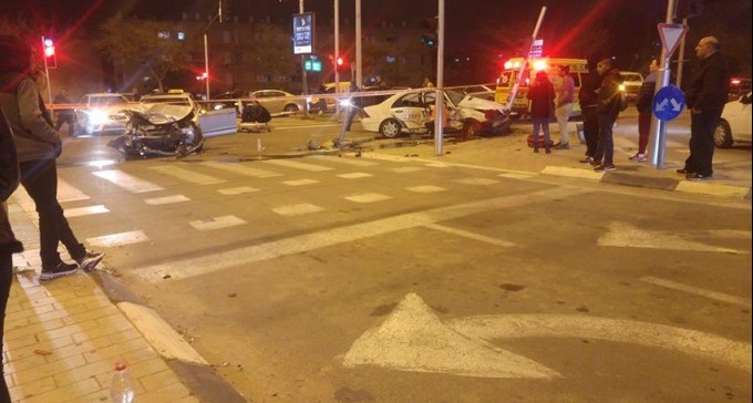 תאונה קשה ליד הגרנד קניון ומרדף משטרתי בדרך אילת