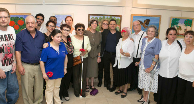 תערוכת ציירים עיוורים לזכר חנן שחם ז