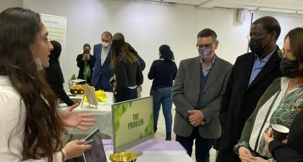 שגרירי האו''ם התרשמו מהסטארט אפ של תלמידי ב''ש