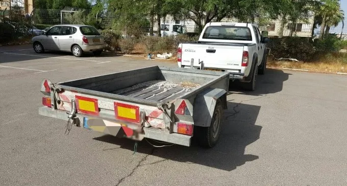 צפו: כך פעל גנב הנגררים בבאר שבע