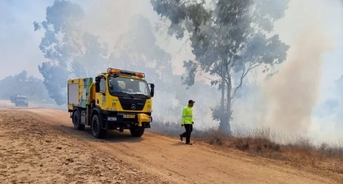 הסלמה ידועה מראש: 10 דליקות בנגב הצפוני - מבלוני תבערה