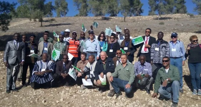 שרי חקלאות מאפריקה באו ללמוד בנגב איך מפריחים את השממה