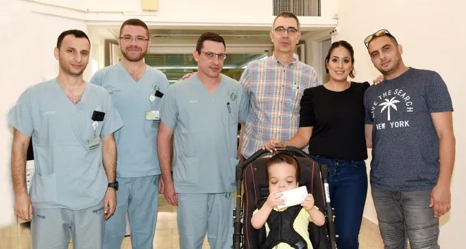 הילד יהונתן זכה בחיים חדשים, בזכות ניתוח מהפכני בסורוקה