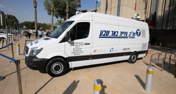 עיריית ב''ש קיבלה רכב חפ''ק חדיש, ישמש אותה בשעת חירום