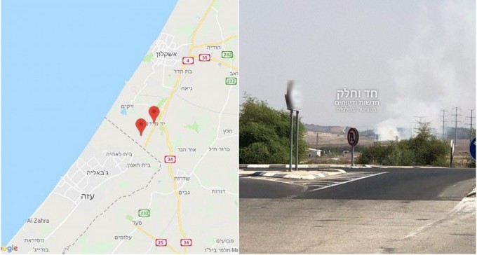 ההסלמה בדרום: ירי רקטות על יישובים בעוטף, נפילה בשטח פתוח