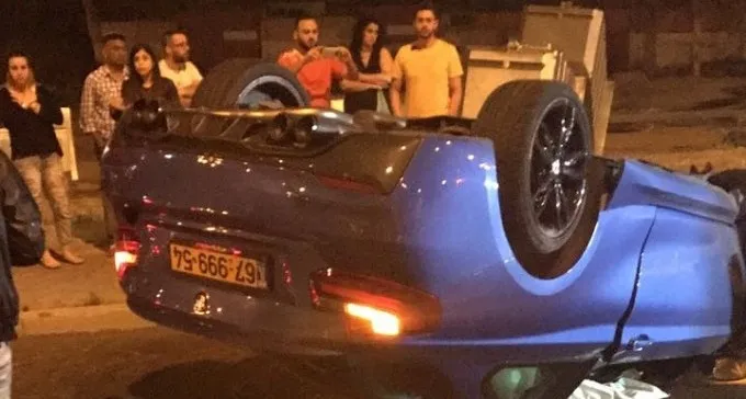 שחקן הפועל ב''ש מוחמד גאדיר התהפך עם רכבו