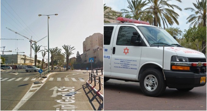 תאונה בשכונה ט': רכב התנגש בעמוד, 2 נפצעו