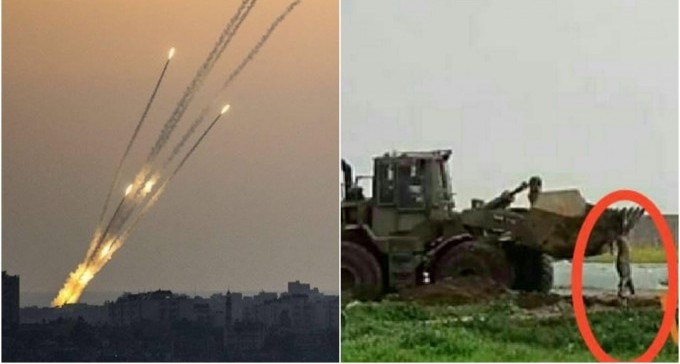 בעקבות ''תקרית הטרקטור'': מטח כבד על יישובי מערב הנגב