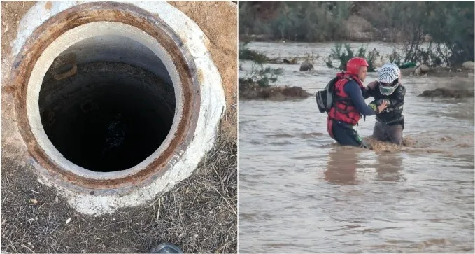 צפו: סיכום אירועי הגשם - כלב נפל לבור, אופנוען נלכד בנחל ב''ש