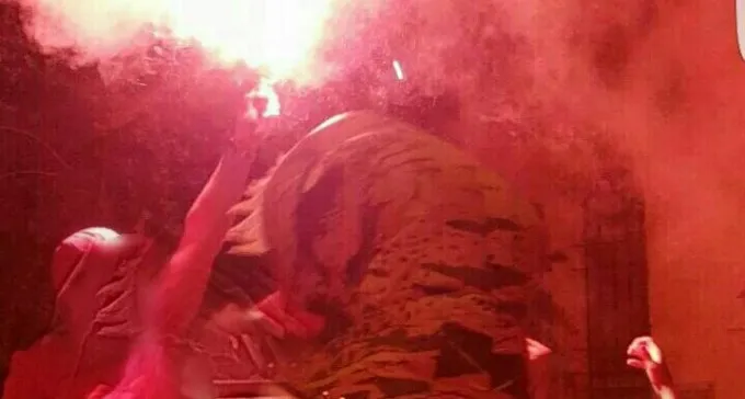 30 יום הרחקה מהמגרש לאוהד שהדליק אבוקה